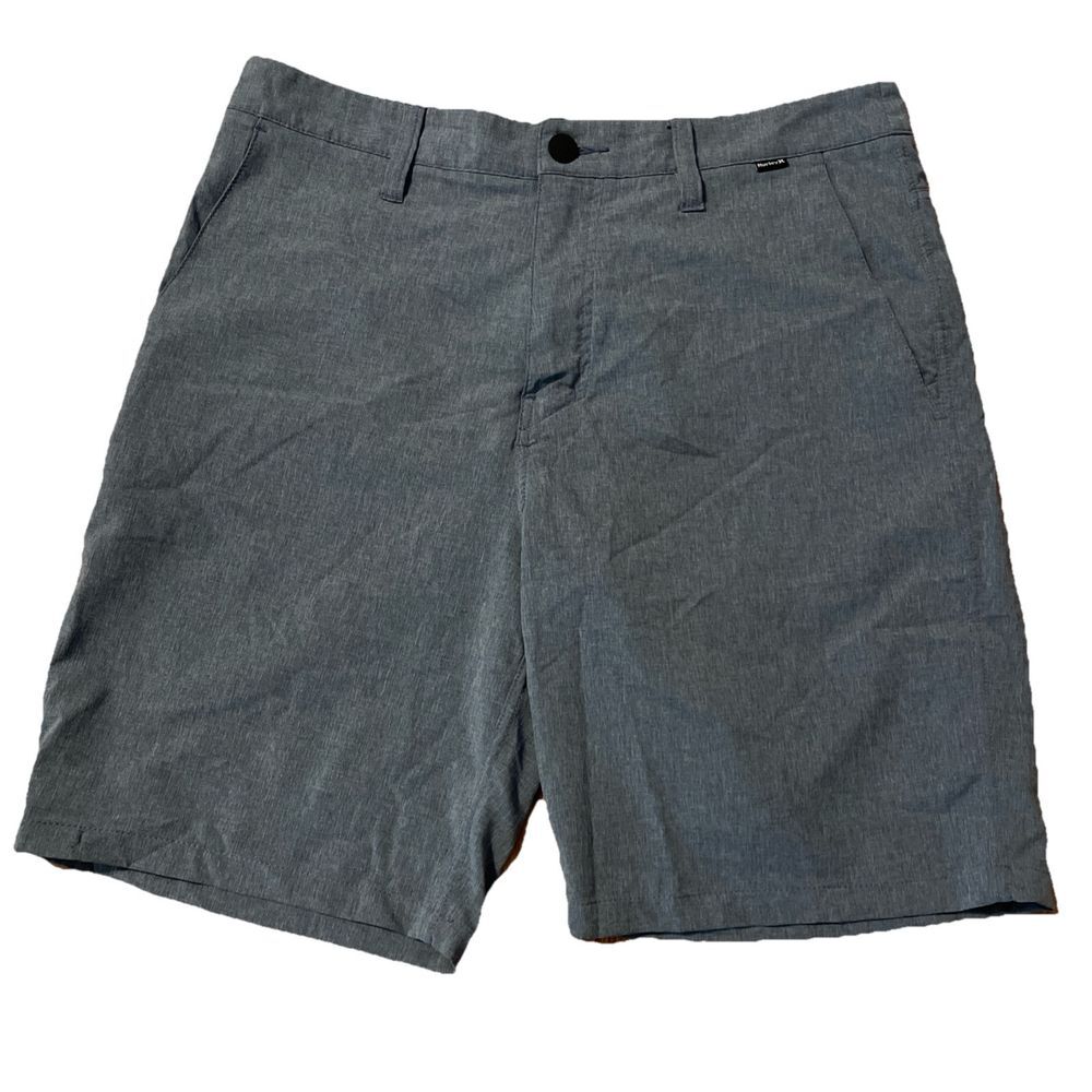 Hurley Men's Phantom Fabric Hybrid Stretch 20" Short, Light Heather Blue Size 32